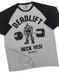 023. Deadlifts Heck Yes Funny Workout Gym T-Shirts