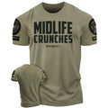 082. Gymish Lifestyle Midlife Crunches Funny Motivational Workout Gym T-Shirts