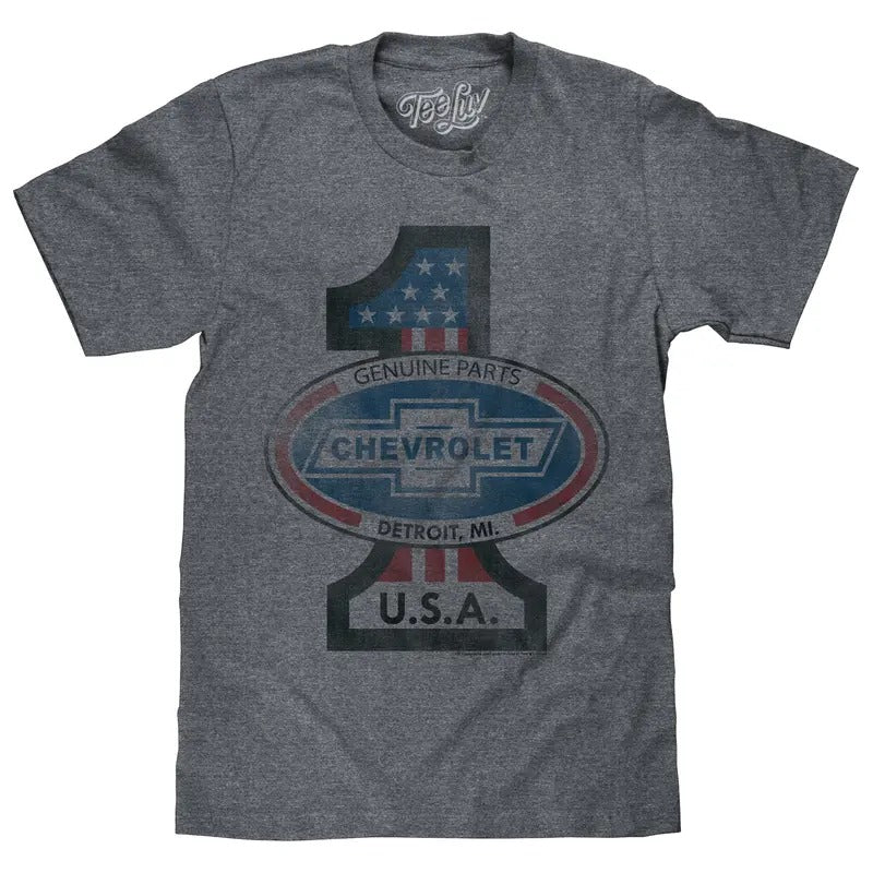 #1 Chevrolet Gray T-Shirts