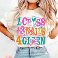 1 Cross 3 Nails 4 Given Christian Easter Jesus Easter Cross Bible Verse He Is Risen Coquette Happy Easter Religious T-Shirts