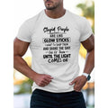 1 Pc 100% Cotton Funny Letters Print Crew Neck Short Sleeve Cotton Casual Summer Daily Vacation Resorts Made USA T-Shirts