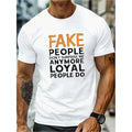 1 Pc 100% Cotton Loyal People Surprised Me Printed Short Sleeve Portable All One Summer Made USA T-Shirts