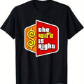 [100% Cotton] Always Right Humor Soft Cotton Couples T-Shirts
