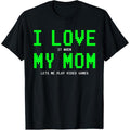 [100% Cotton] I Love My Mom Gamer Gaming Teen Video Game T-Shirts