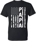[100% Cotton] Papa Vintage American Flag T-Shirts