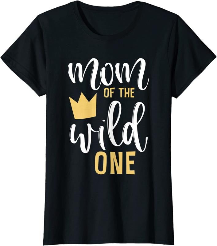 [100% Cotton] Mom Wild One Shirt 1st First Thing Mommy T-Shirts