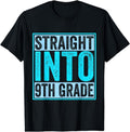 [100% Cotton]Back School Shirt Straight 9th Grade T-Shirts