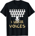 100% Cotton Choir Teacher Shirt I Hear Voices Funny Chorister T-Shirts