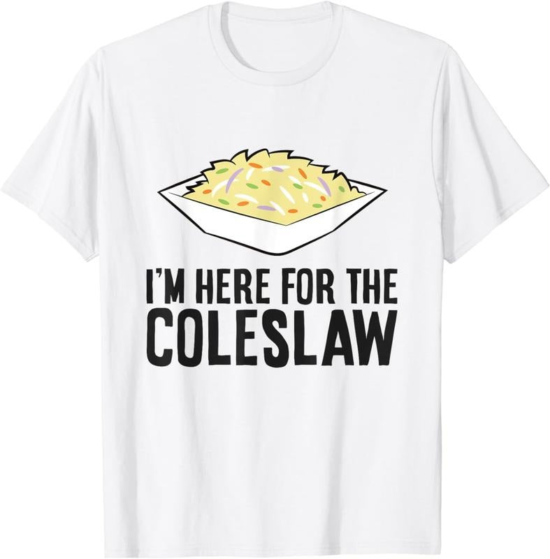 [100% Cotton]Coleslaw Cabbage Lover I'M Here Coleslaw T-Shirts