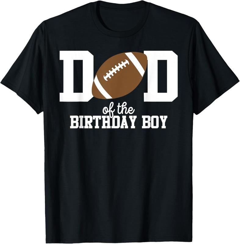 100% Cotton Dad Boy Football Lover First Party T-Shirts