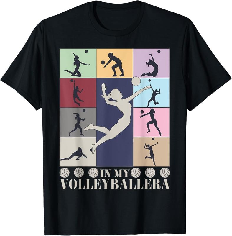 100% Cotton My Volleyball Era Retro Vintage Volleyball Sport Game Day T-Shirts