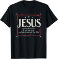 100% Cotton Jesus 2024 I Am Way Truth Life T-Shirts