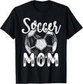 100% Cotton Soccer Mom Family Matching Team Player Soccer Ball T-Shirts