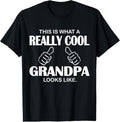 100% Cotton This Is What Really Cool Grandpa Like Funny T-Shirts