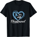 [100% Cotton]Warrior Husband Wife Prostate Cancer Awareness T-Shirts