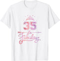 [100% Cotton] 35 Years Old Fabulous Happy 35th T-Shirts