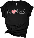[100% Cotton] Be Kind Shirt Casual Cute Teacher Spring Short Sleeve Plus Size Summer Tops T-Shirts