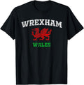 [100% Cotton]Wrexham Wales Retro Vintage T-Shirts