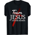 100% Made USA 180g Christian God Faith Lifetime Member Team Jesus Made USA T-Shirts