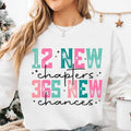 12 New Chapters 365 New Chances Happy New Year 2025 Neww Years Shirt T-Shirts