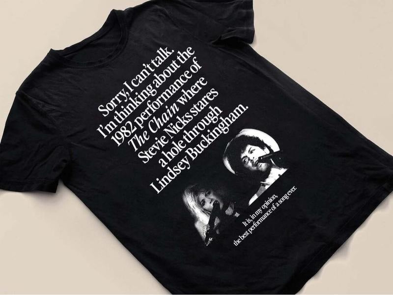 1982 Chain Lindsey Stevie Nicks Shirt Chain Performance Shirt T-Shirts