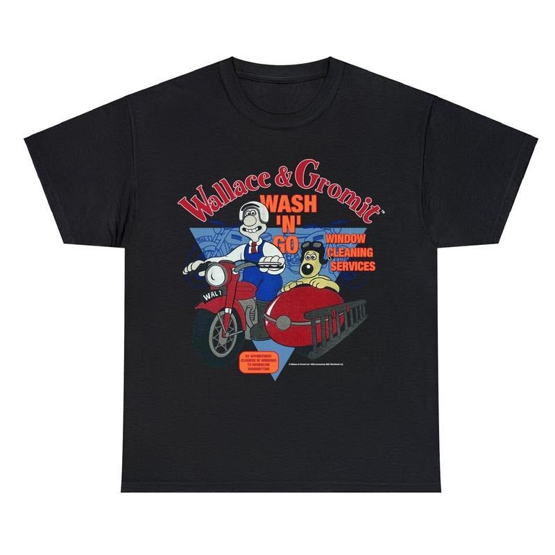 1989 Wallace Gromit Wash Go Vtg 80s Wallace Gromit T-Shirts