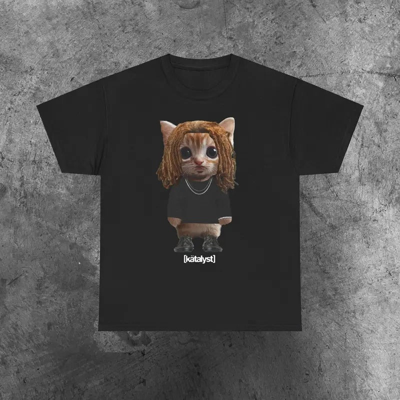 1oneam Kitty Shirt Casual Classic T-Shirts