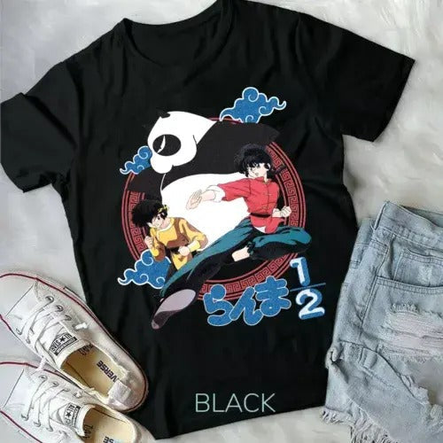 Ranma 1 2 Nibun No Ichi Japanese New Top Best Anime Manga T-Shirts