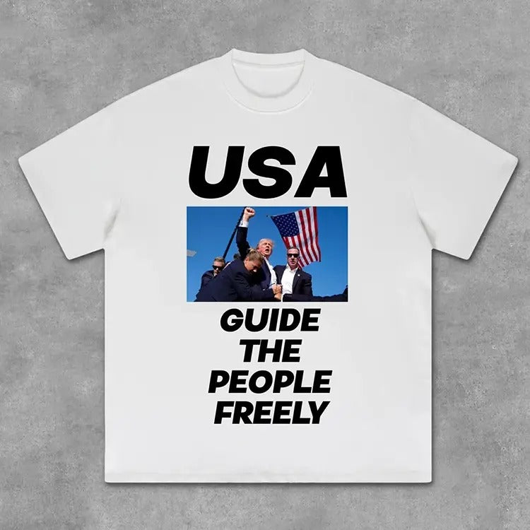 2 Side Sopula Trump Makes America Great Again T-Shirts