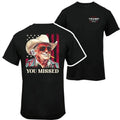 2 Side Western Trump Cowboy You Missed Flag Back Her Him Classic Fabric Classic Fabric T-Shirts