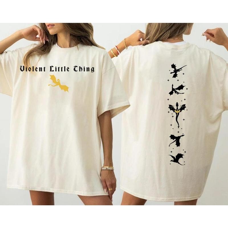 2 Sided Basgiath War College Dragon Rider Fourth Wing Fantasy Book Lovers Full Size Range Perfect Fit Everyone T-Shirts