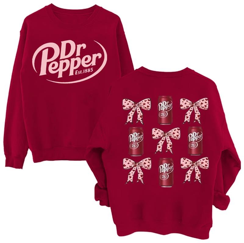 2 Sides Dr Pepper Pink Coquette Bow Dr Pepper Dr Pepper Est 1885 Soda Lover T-Shirts