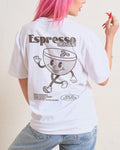 2 Sides Espresso Martini Cocktail Cute Cartoon Retro Short Sleeve Casual S 3XL T-Shirts