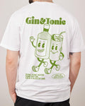 2 Sides GIN TONIC Meme Retro Cartoon Summer Cotton Cotton Menswear S 3XL T-Shirts