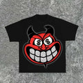 2 Sides Devil Who Doesn'T Work Cotton Shirt S 4XL Multiple Color T-Shirts