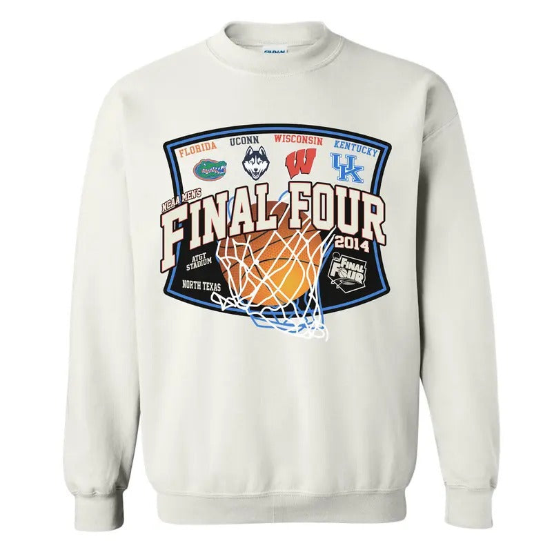 2014 NCAA Final Four Vintage College Sports Shirt College Comfy Streetwear Menswear T-Shirts