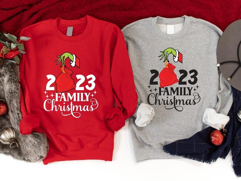 2023 Family Family Cousin Crew Winter Family Gathering Xmas T-Shirts