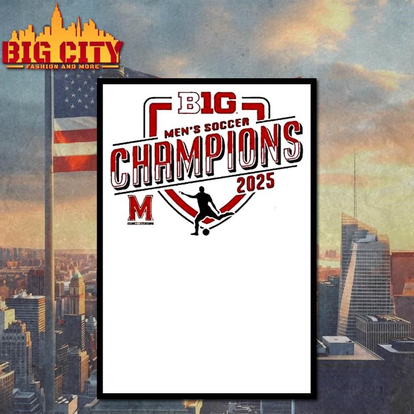 2025 Big Ten Mens Soccer Regular Season Champions Shirt