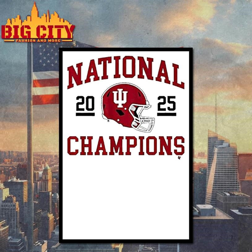 2025 Cfp National Champions Indiana Football Helmet Shirt