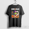 2025 Family Dollar Logo Baby Yoda With Pumpkin Halloween Shirt Tee