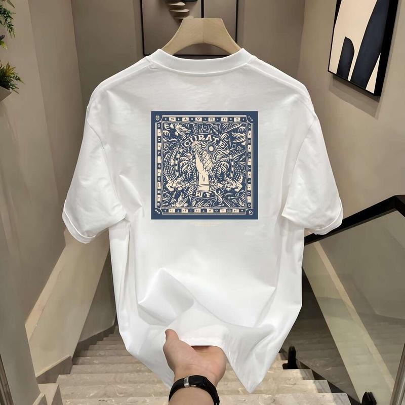 2025 Short Sleeve Summer Cotton American Versatile Top T T-Shirts