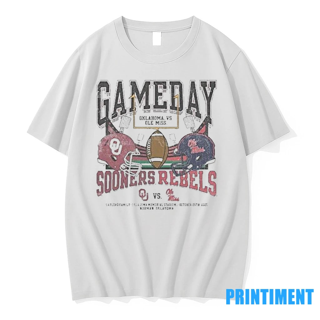 2025 Ou Vs Ole Miss Gameday Football Matchup Tshirts Sweater Hoodie