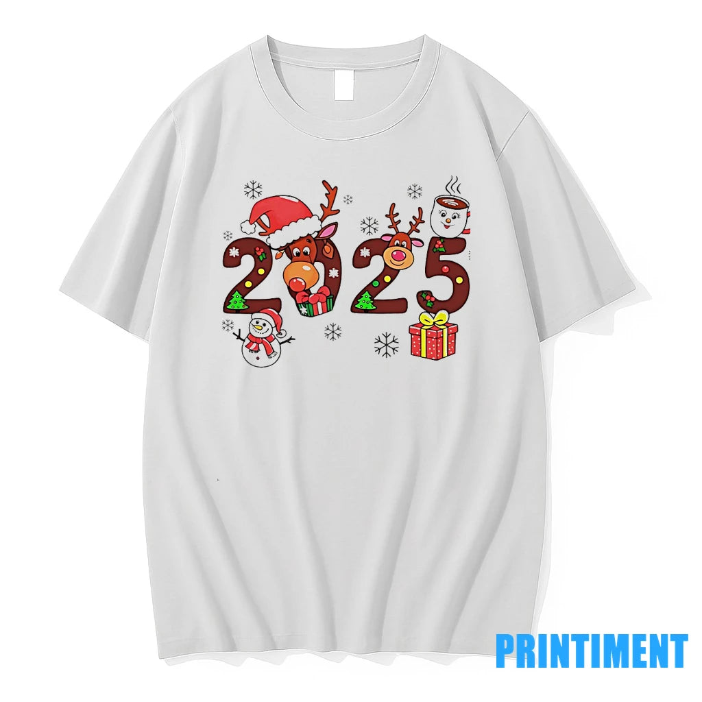 2025 Reindeer Snowman Christmas Holiday Tshirts Sweater