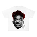 21 BIG FACE SAVAGE Heavy Cotton Basketball Sreetwear 90s Styled Menswear T-Shirts