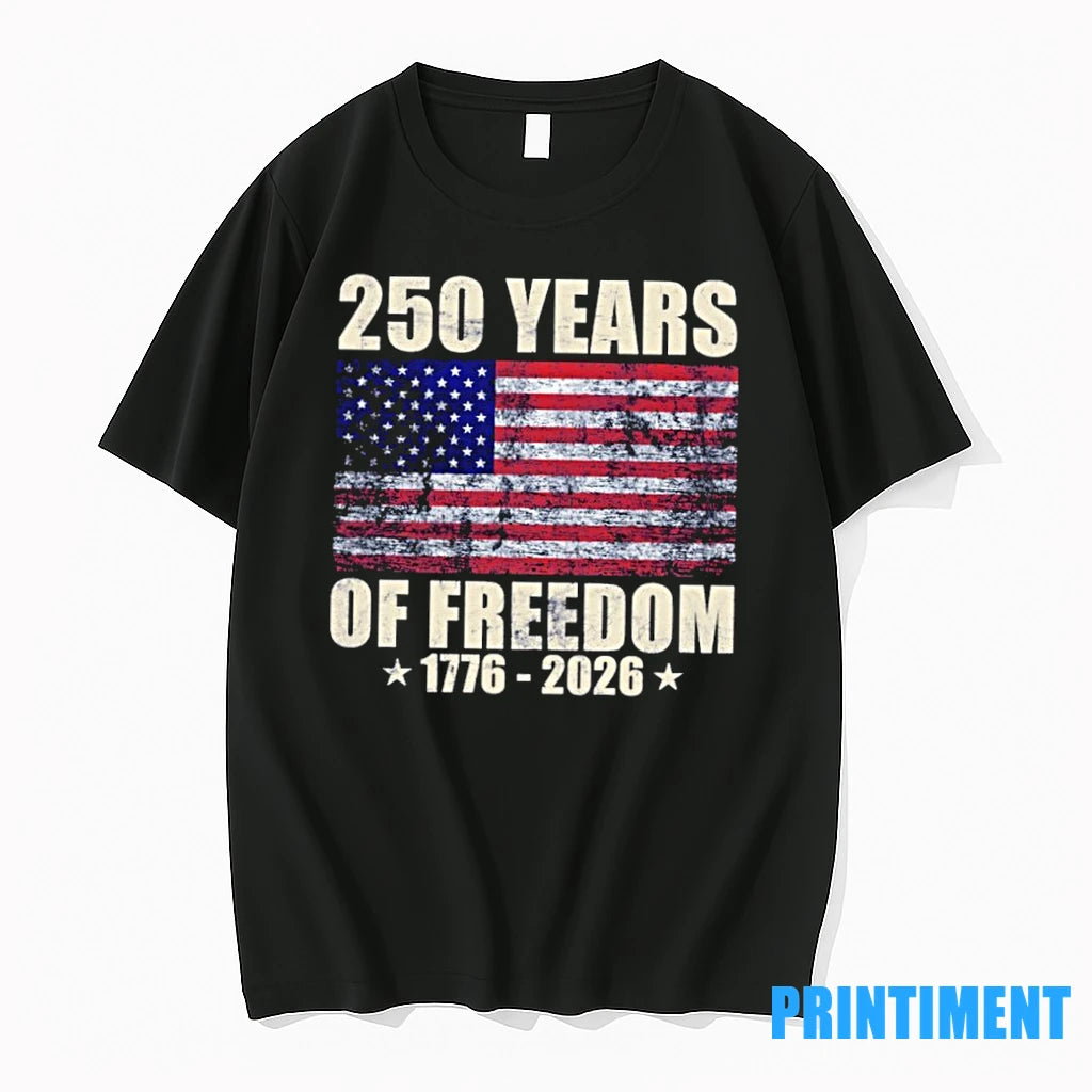 250 Years Of Freedom 1776 2026 Us Flag Tshirts Sweater