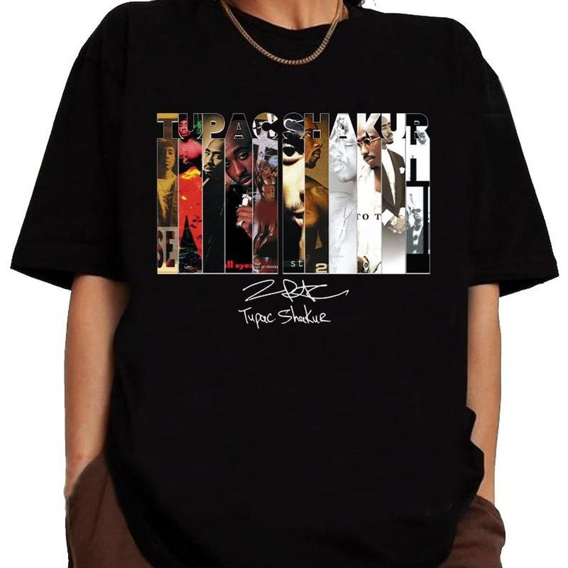 2pac Rapper Shirt Street 90s Hip Hop 2pac Legends Forever Shirt Short Sleeve T-Shirts