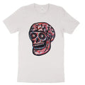 3 Color Skull Woodblock Hand Printed Cotton Menswear Top Black T-Shirts