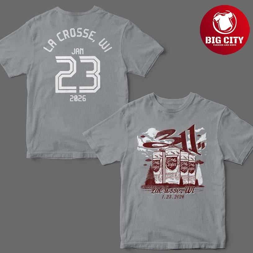 311 Band La Crosse Wisconsin 2026 Event At La Crosse Center On January 23 2026 Two Sided Shirt