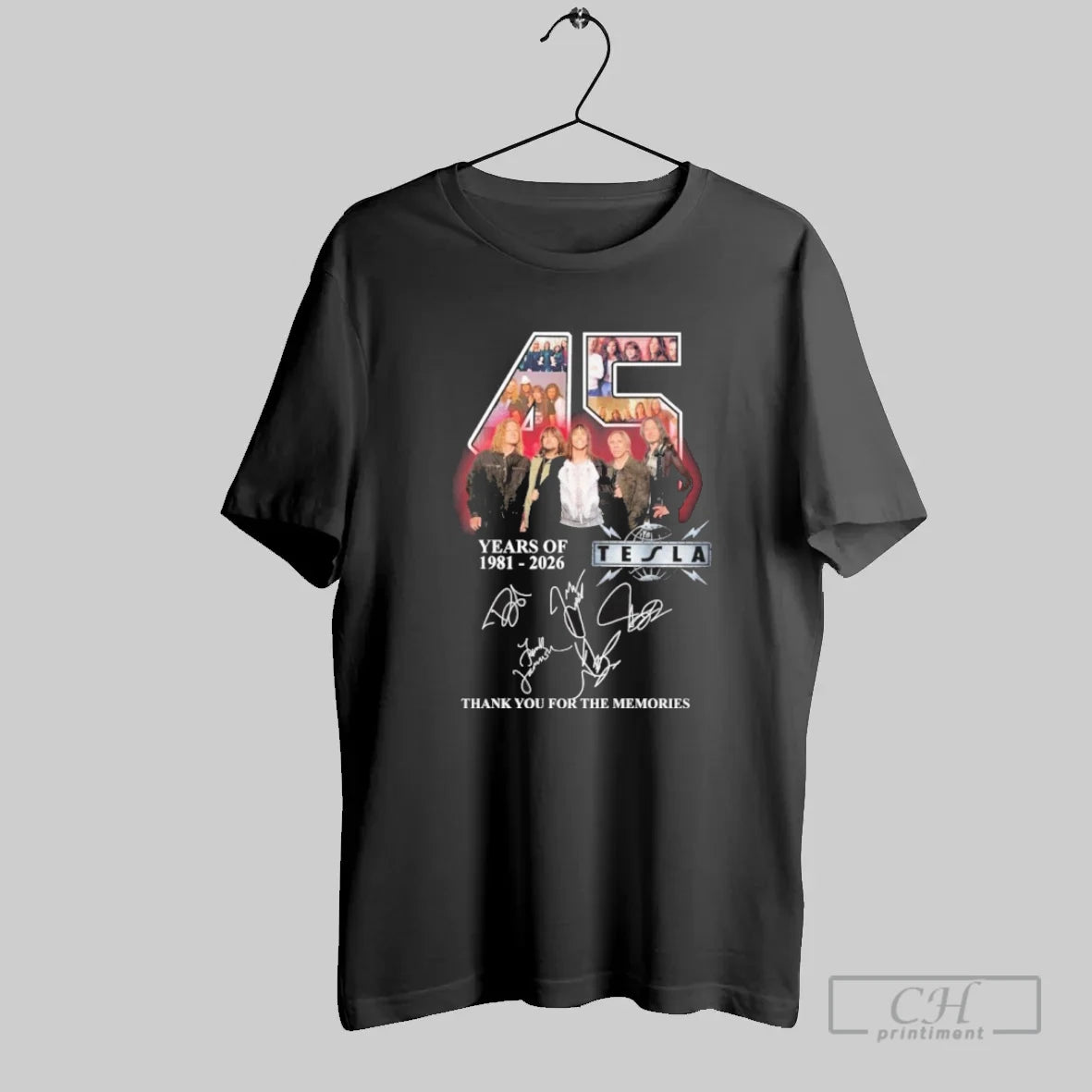 45 Years Of Tesla 1981 2026 Thank You For The Memories T Shirt