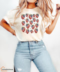 4th July Strawberries Shirt 4th July Shirt T-Shirts
